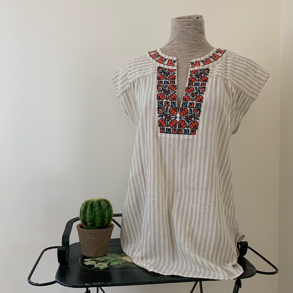 Madewell Split-neck Top